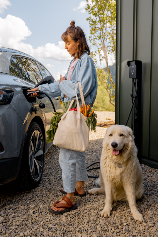 Mise en charge d'un véhicule électrique