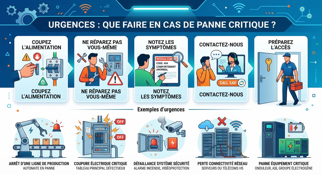 Que faire en cas d'urgence