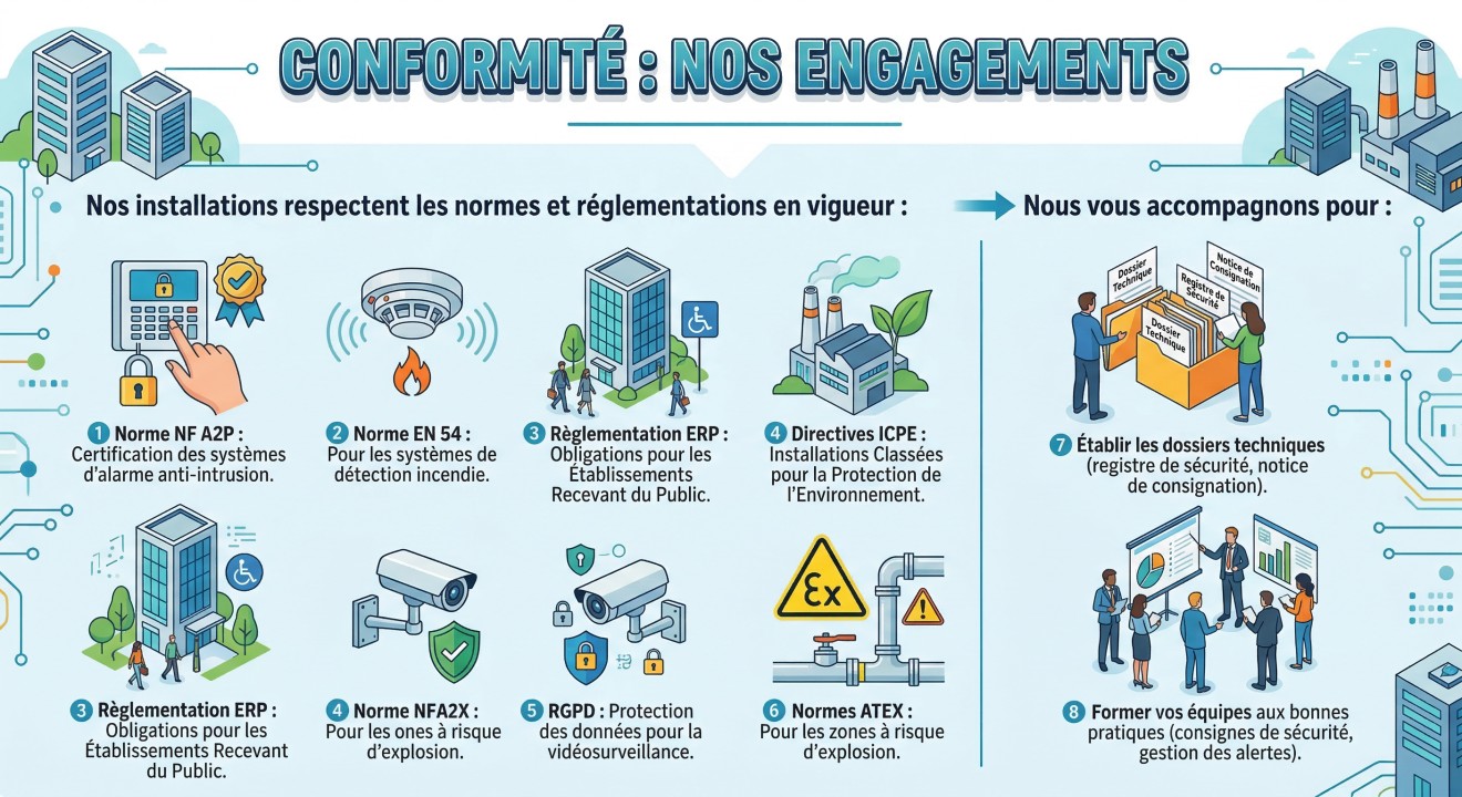 Conformité pour les alarmes