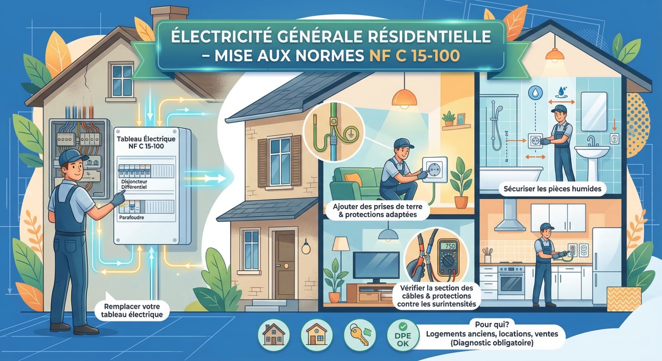 Illustration mise aux normes NFC 15-100