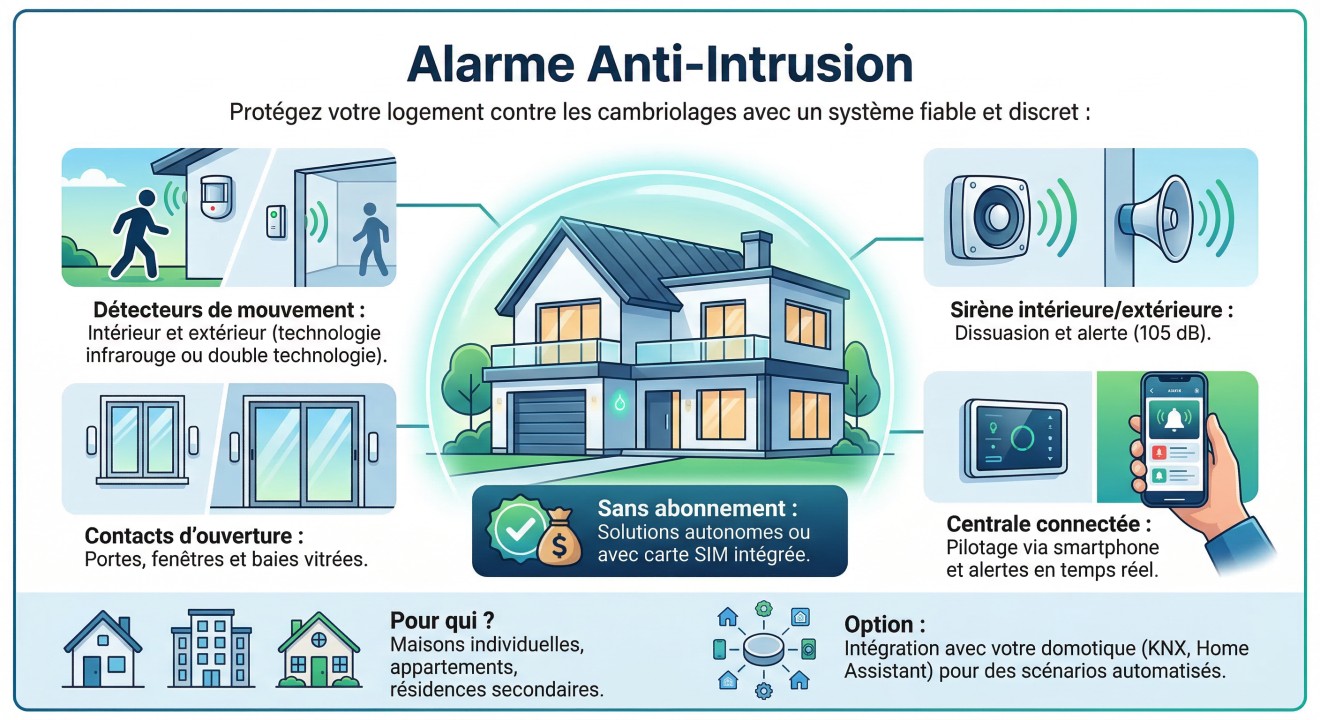 Illustration Alarme anti intrusion