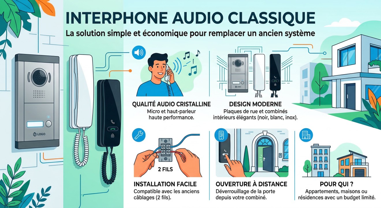 Illustration interphonie Audio