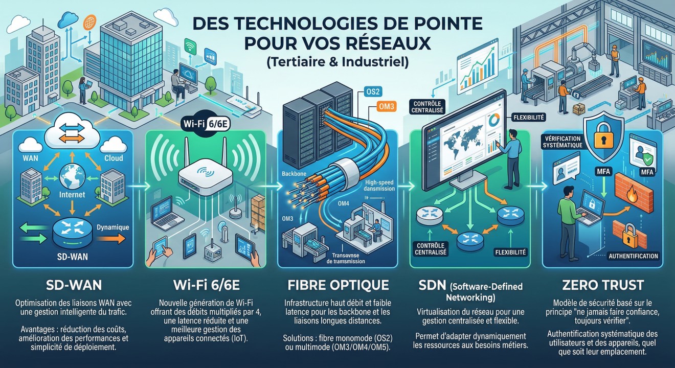 Technologies réseaux de pointe