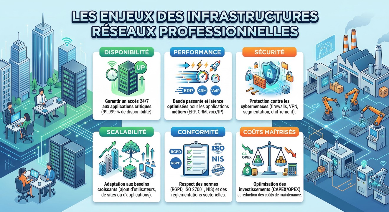 Les enjeux des infrastructures reseaux
