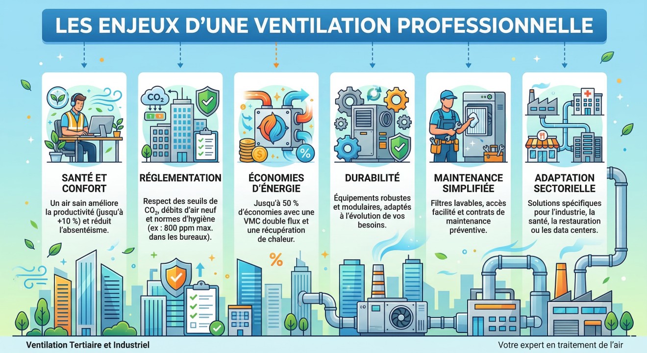 Les enjeux d'une ventilation professionnelle