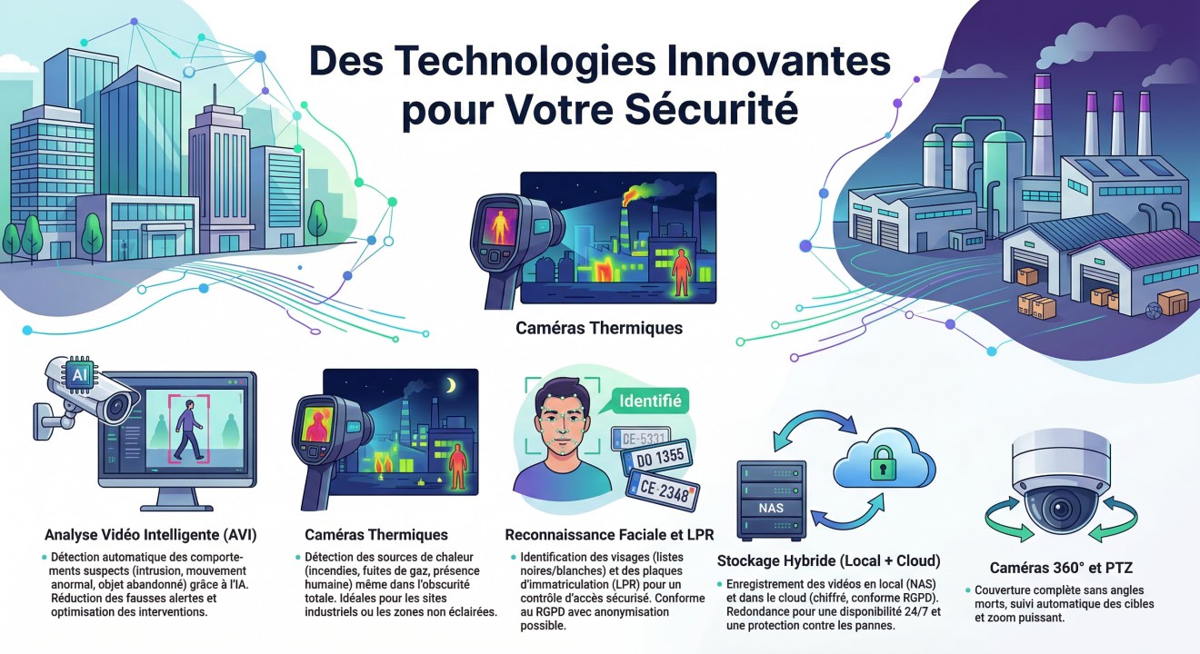 Technologies innovantes de video protection